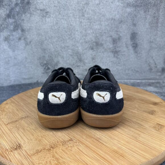Puma Palermo Shoes Kids Size 13C Black White Gum Suede Casual Sneakers 397276-03 - Picture 4 of 8
